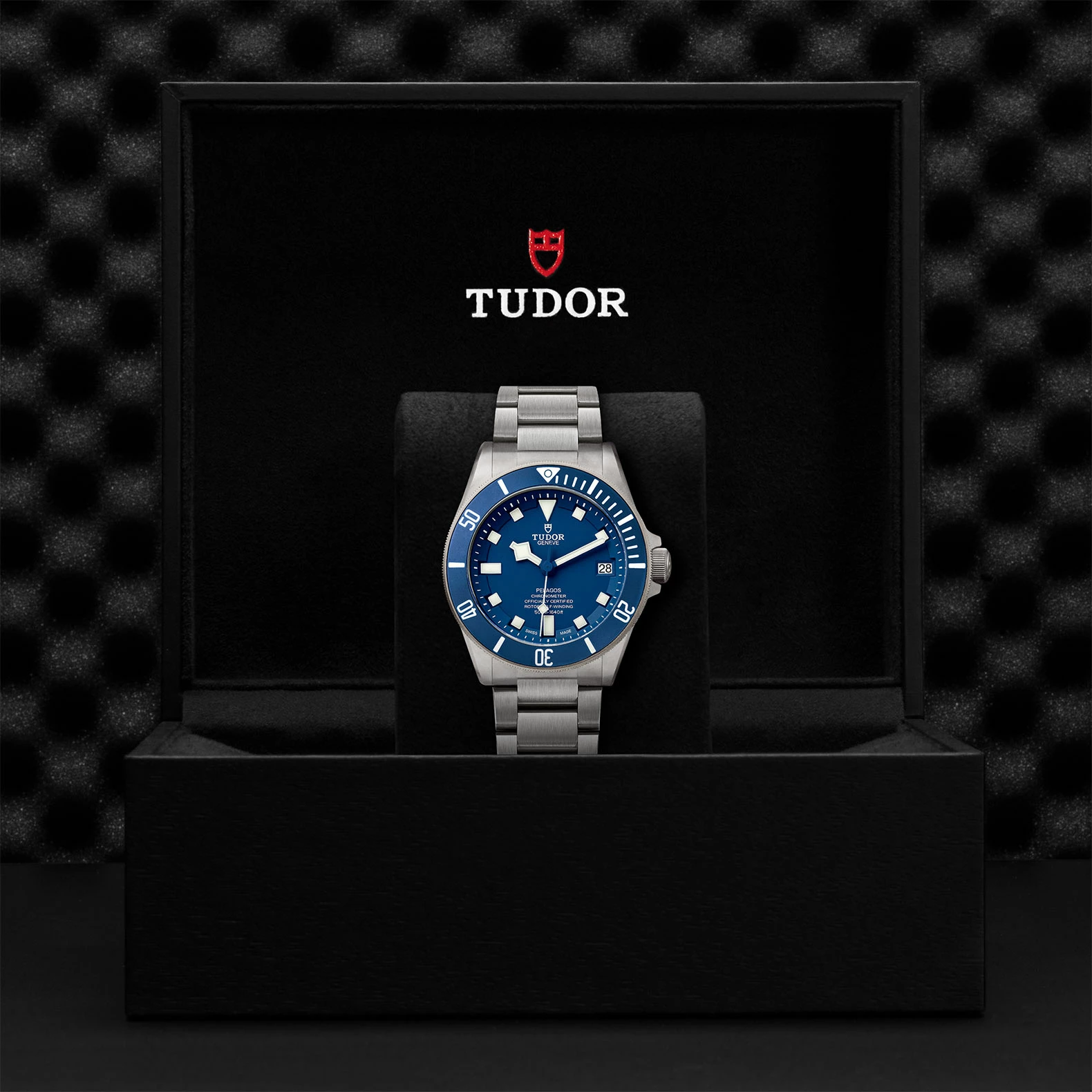Montre Tudor Pelagos disque bleu mat en céramique, bracelet en titane