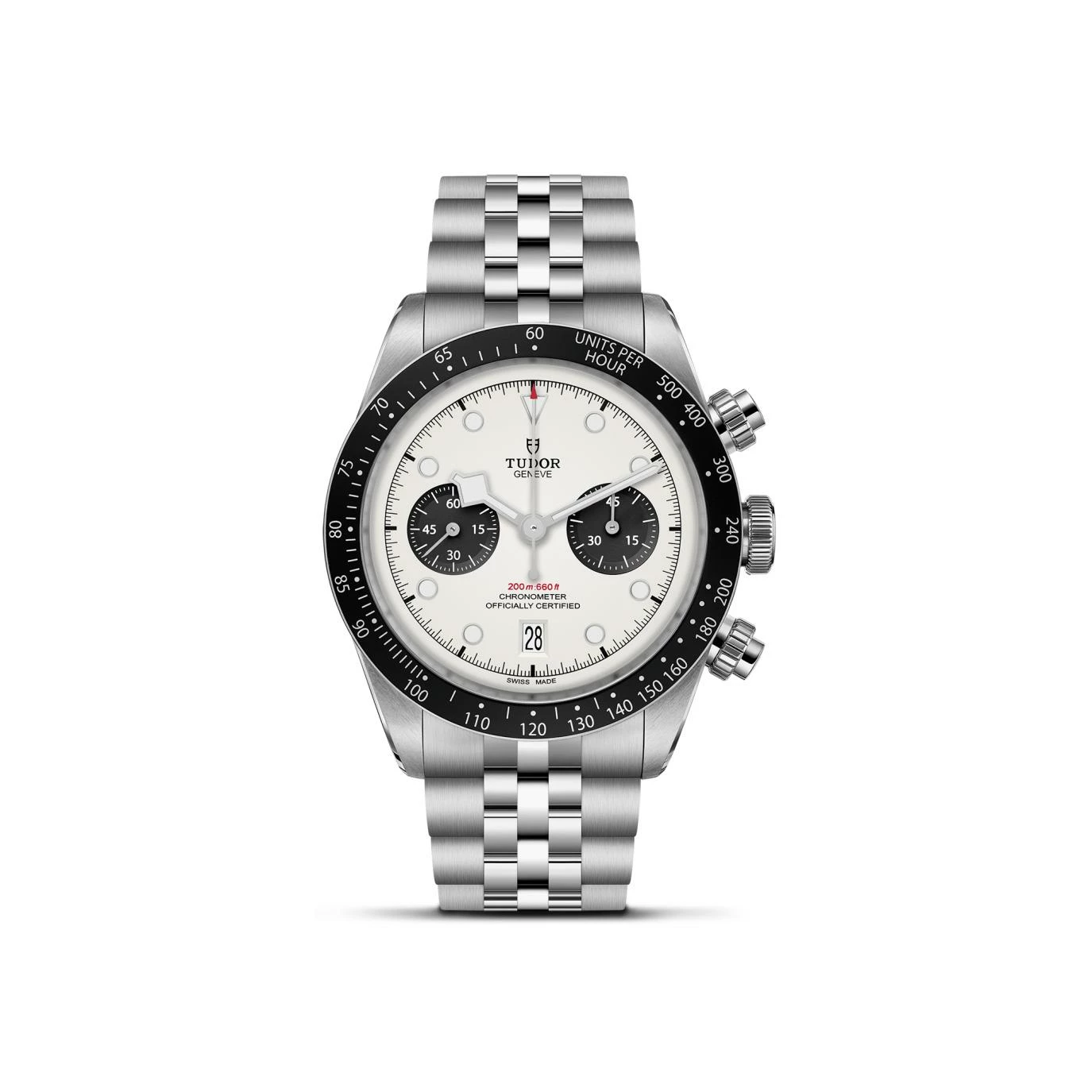 Montre TUDOR Black Bay Chrono, boîtier en acier, 41 mm, bracelet en acier