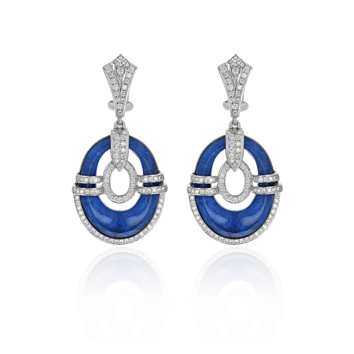 Boucles d’Oreilles Colors of Morocco Couleur Saphir