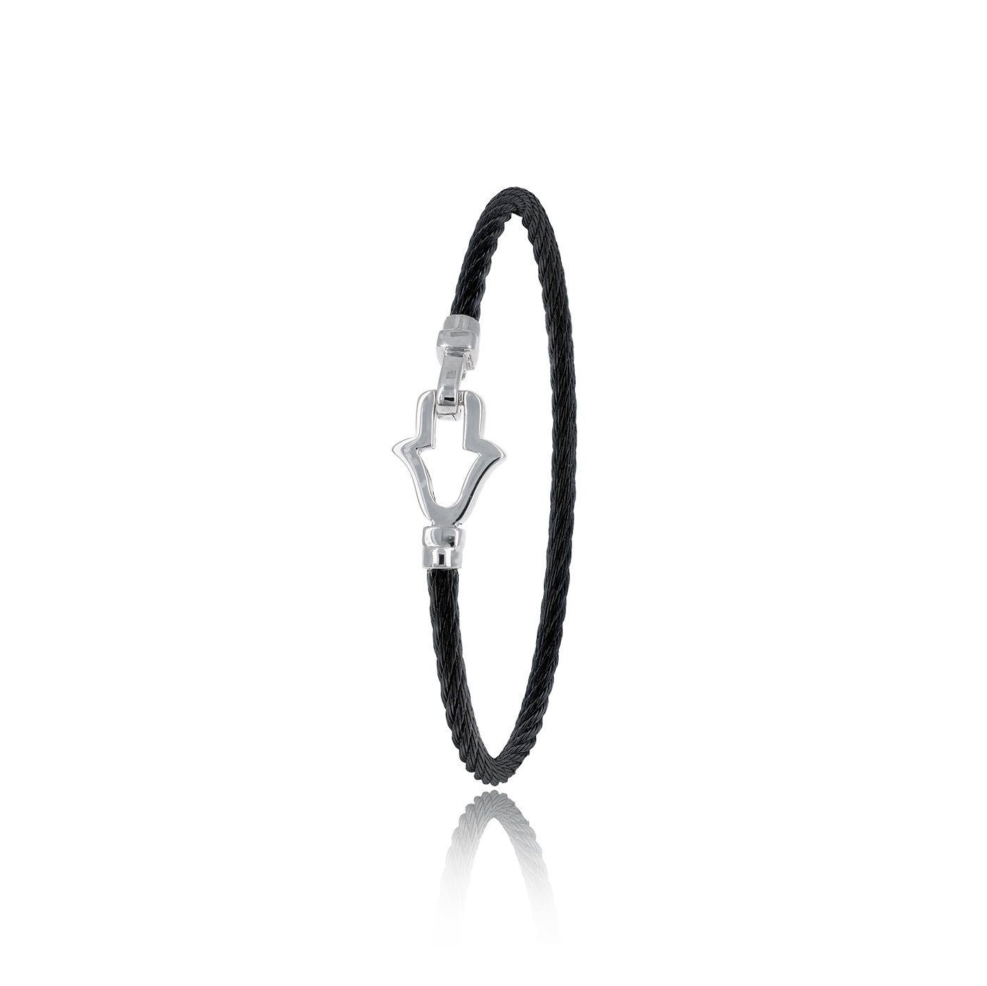 Bracelet Khmissa Acier Noir