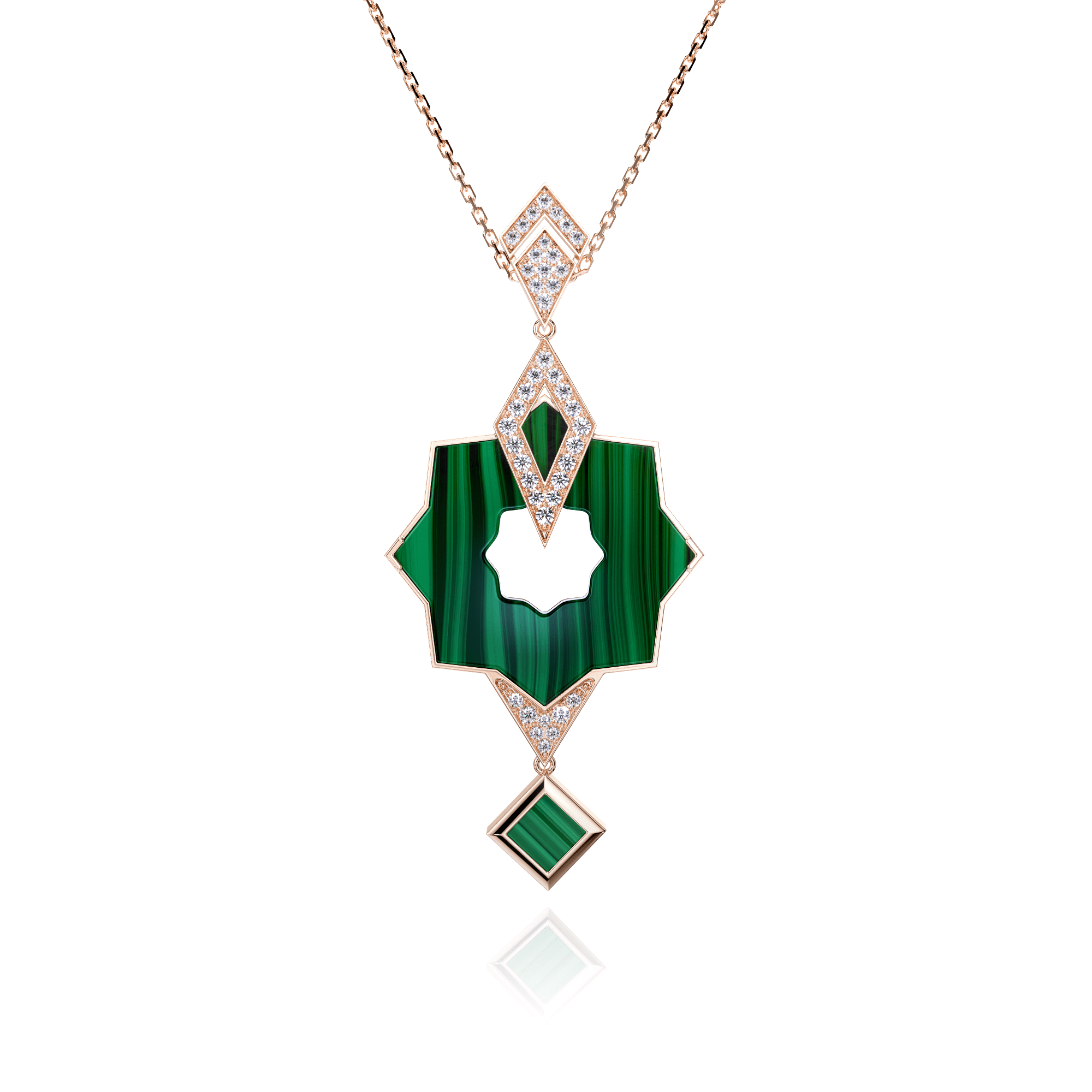 Pendentif Museum Etoile Malachite