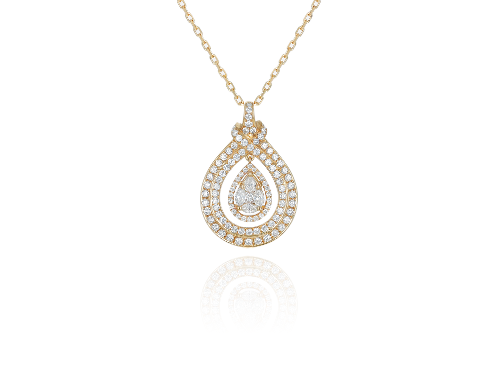 Pendentif Poire Illusion