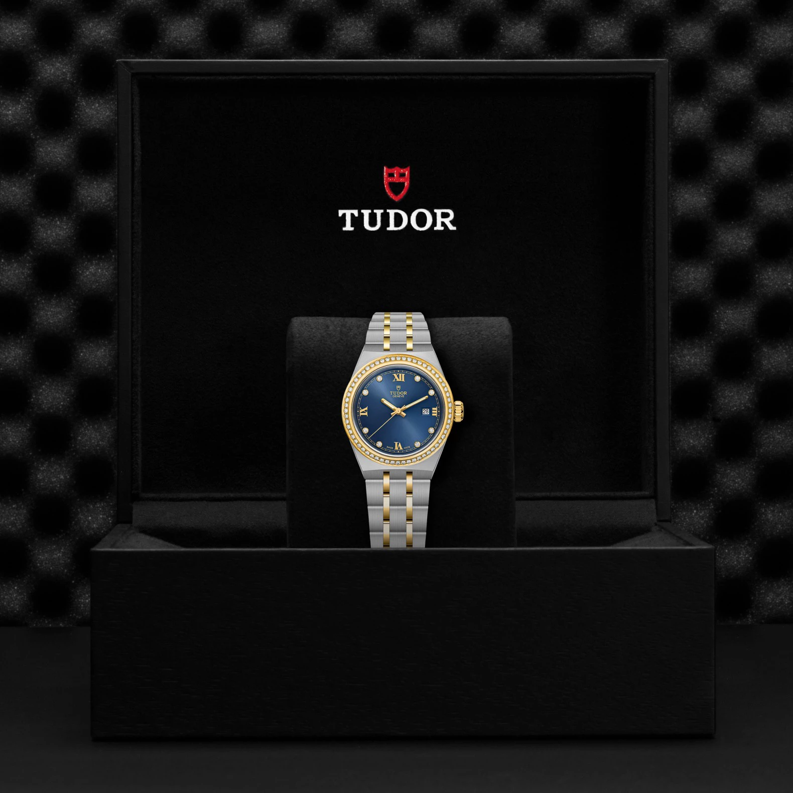 TUDOR Royal watch, 28mm steel case, blue dial