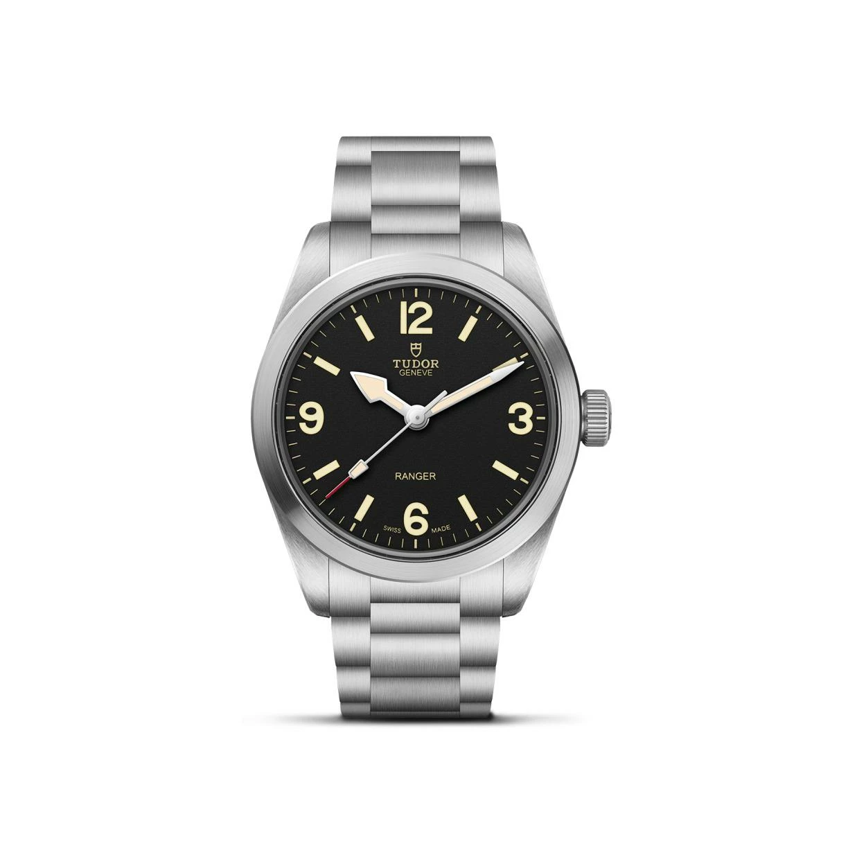 Montre TUDOR Ranger boîtier en acier, 36 mm, cadran bombé noir