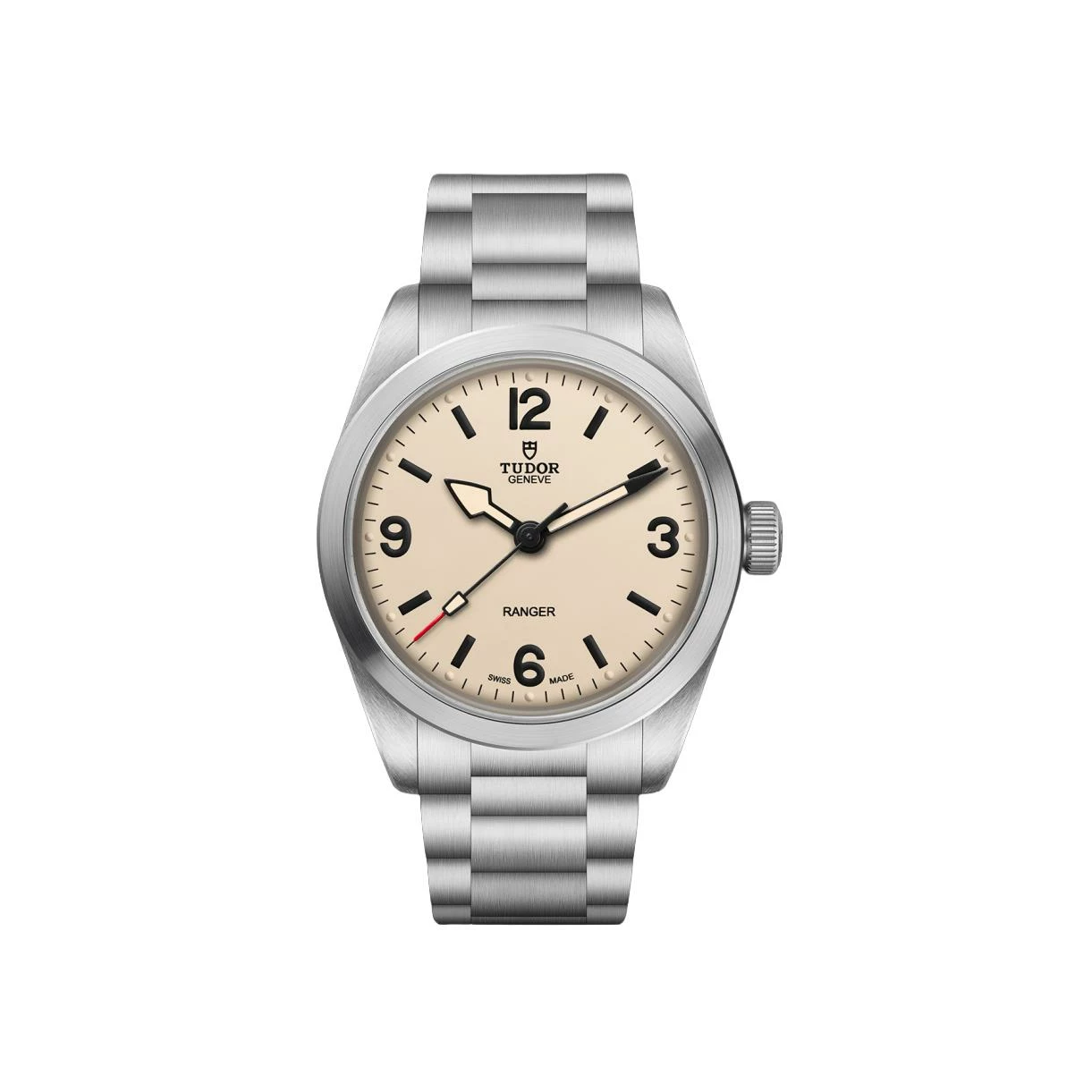 TUDOR Ranger watch 36mm steel case, beige domed dial