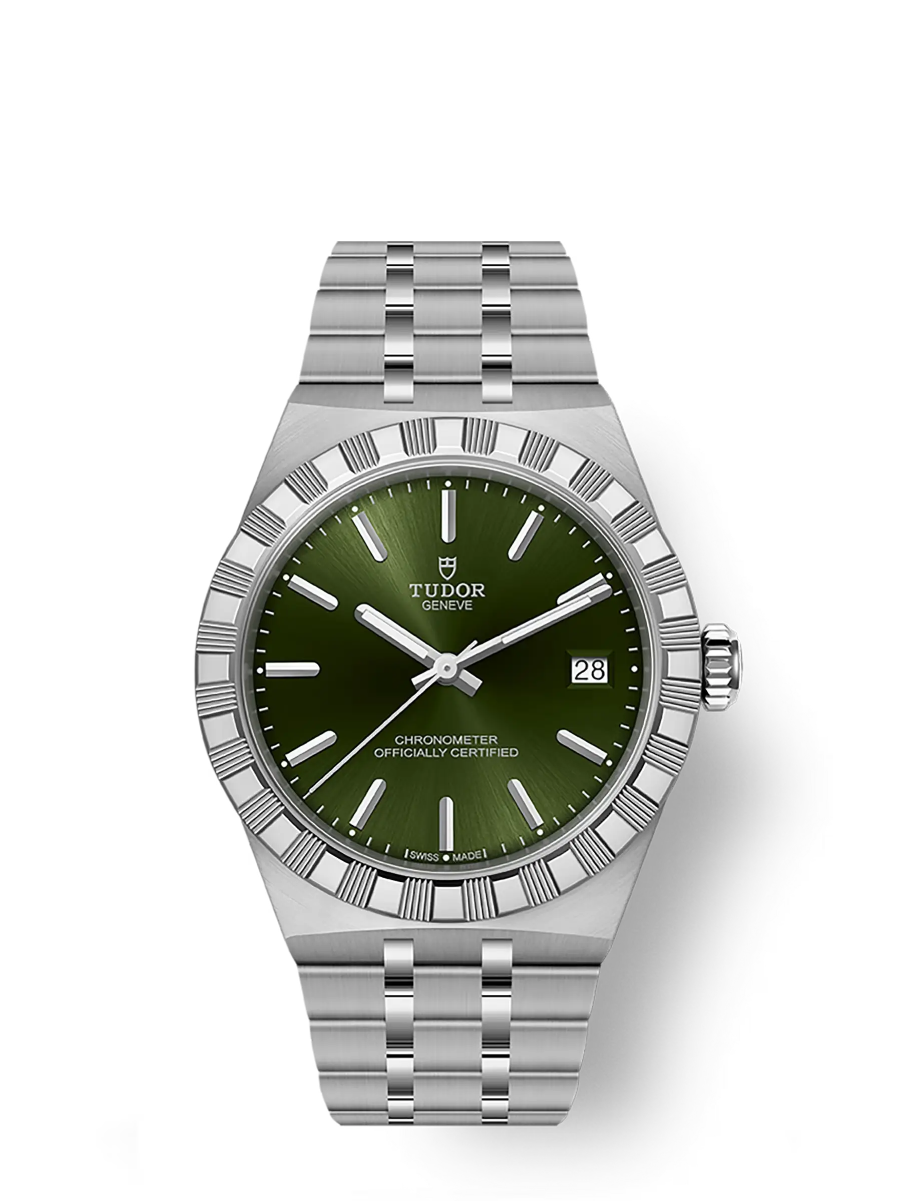 TUDOR Royal boîtier en acier, 36 mm cadran vert