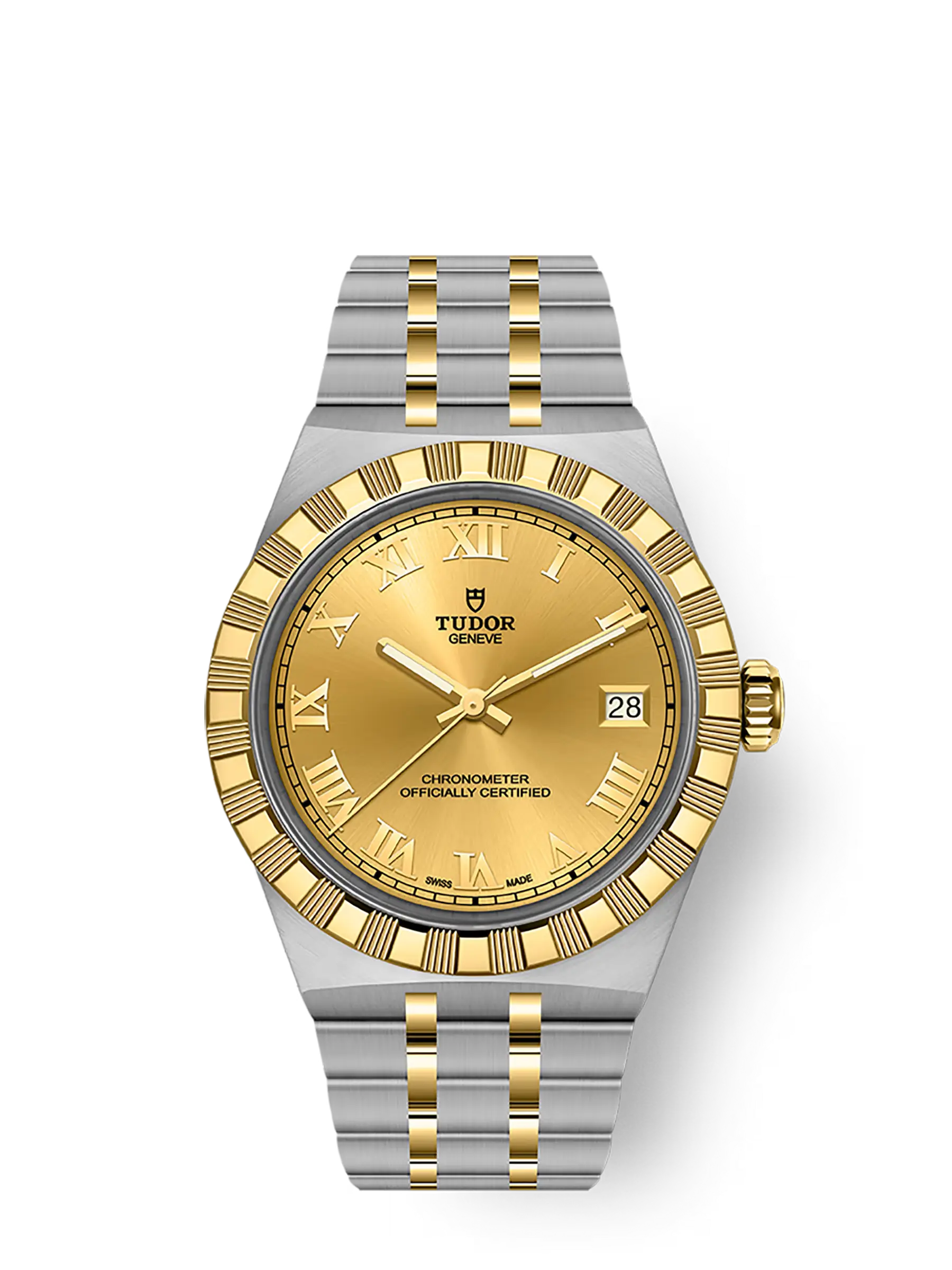 TUDOR Royal boîtier en acier et or jaune, 36 mm bracelet en acier et or jaune