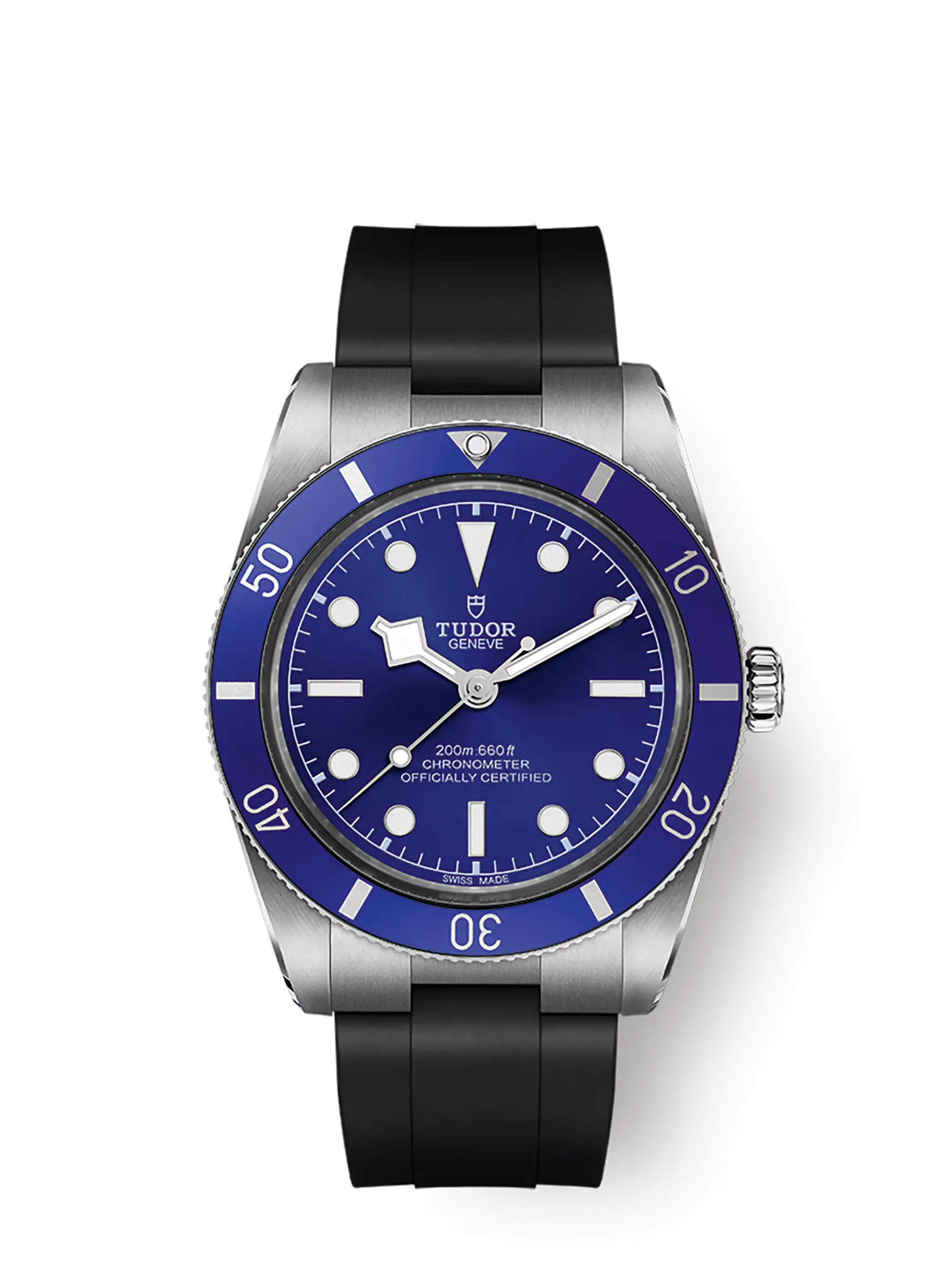 Black Bay 54 boîtier en acier, 37 mm cadran bleu