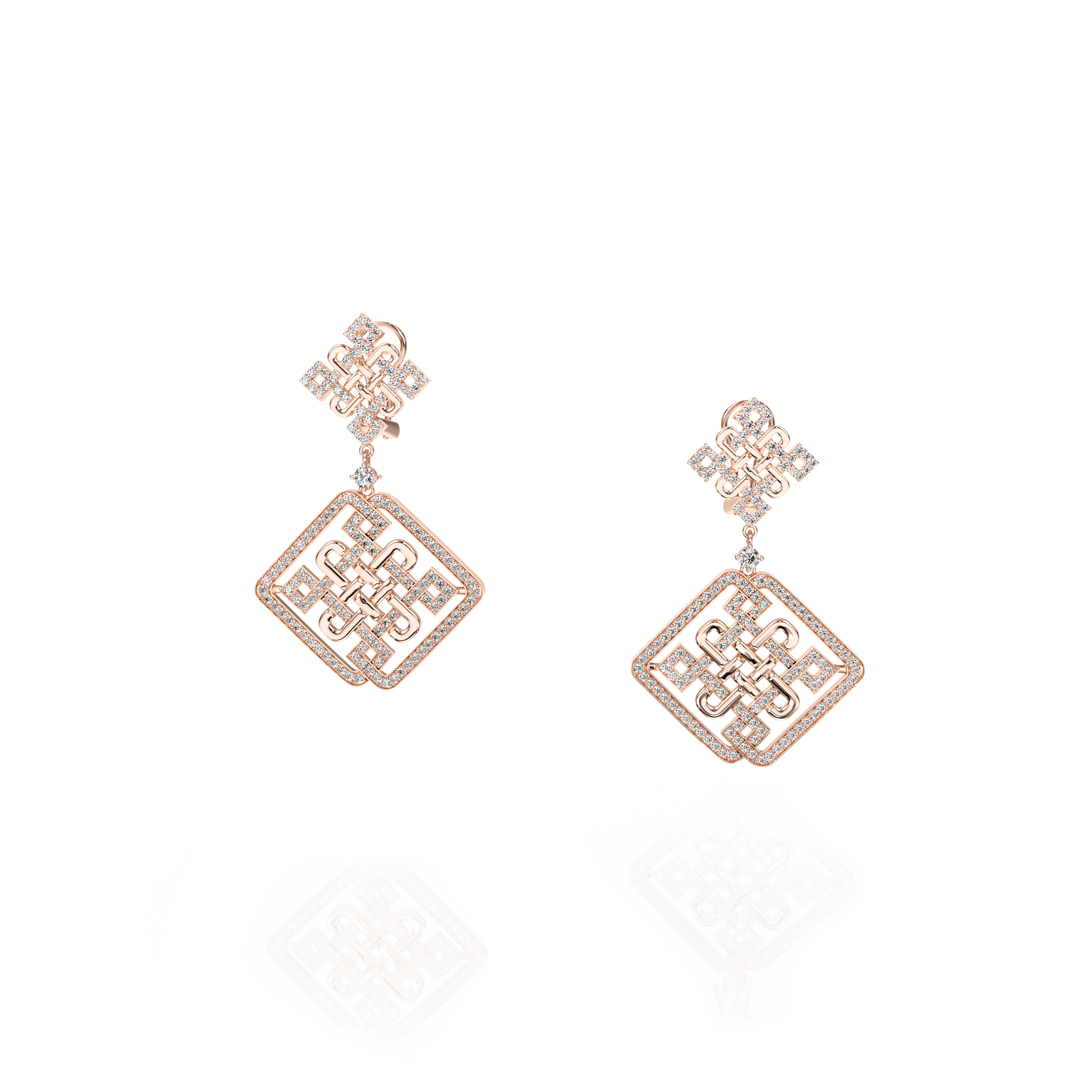Boucles D'oreilles Carré OQDA