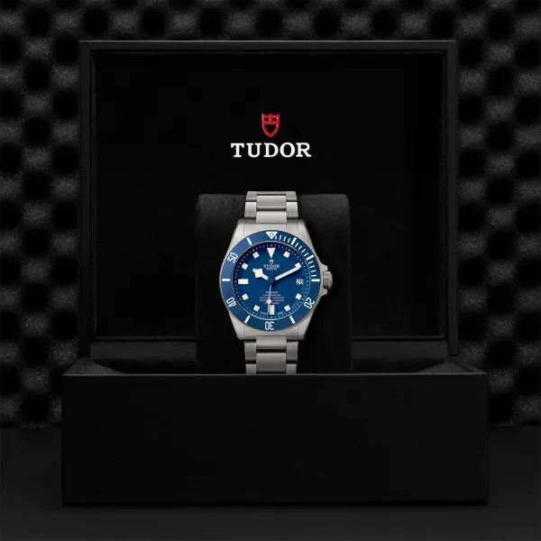 Montre Tudor Pelagos disque bleu mat en céramique, bracelet en titane