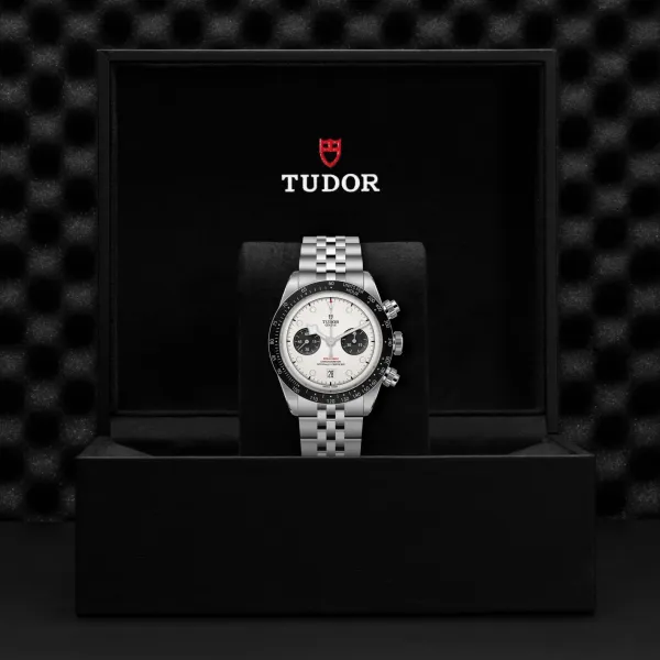 Montre TUDOR Black Bay Chrono, boîtier en acier, 41 mm, bracelet en acier