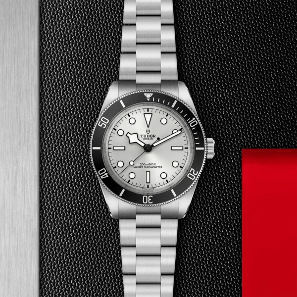 Montre TUDOR Black Bay 68, boîtier en acier, 43 mm, cadran argenté