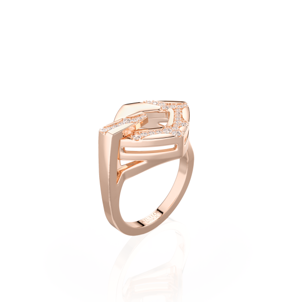 Bague Ruisseau Carré