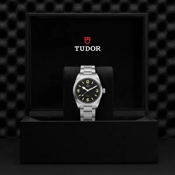 Montre TUDOR Ranger boîtier en acier, 36 mm, cadran bombé noir