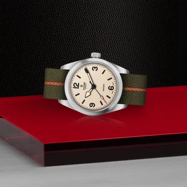 TUDOR Ranger watch 36mm steel case, beige domed dial