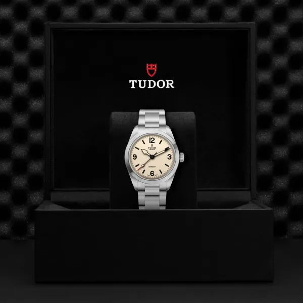 TUDOR Ranger watch 36mm steel case, beige domed dial