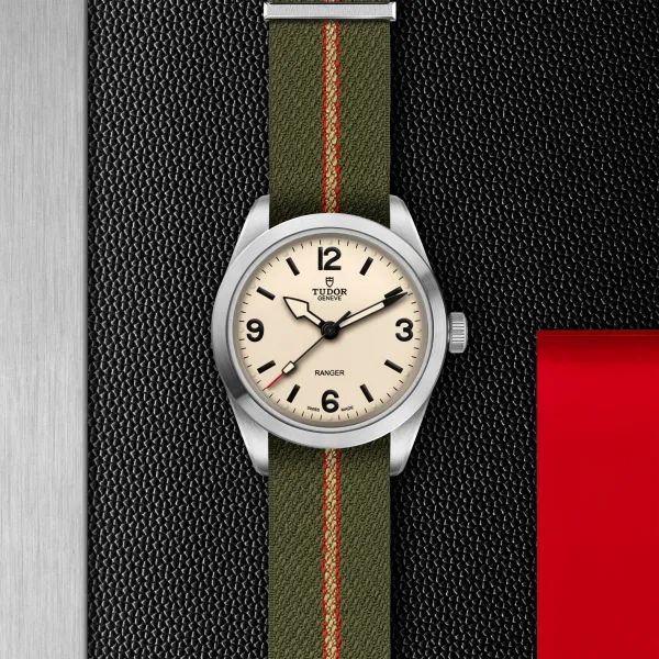 TUDOR Ranger watch 36mm steel case, beige domed dial