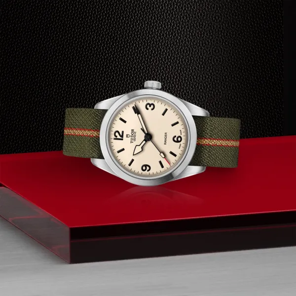 TUDOR Ranger watch 39mm steel case, beige domed dial