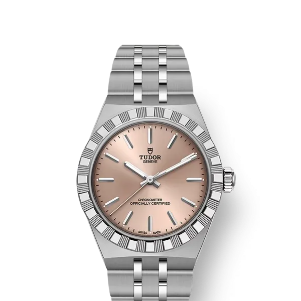 TUDOR Royal boîtier en acier, 30 mm cadran saumon