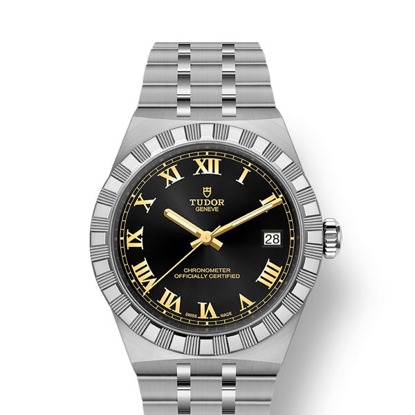 TUDOR Royal boîtier en acier, 36 mm cadran noir