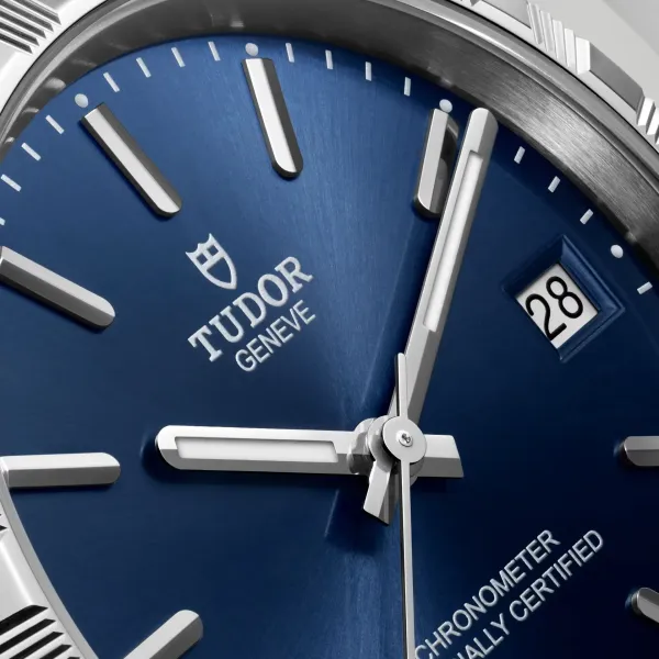 TUDOR Royal boîtier en acier, 36 mm cadran bleu