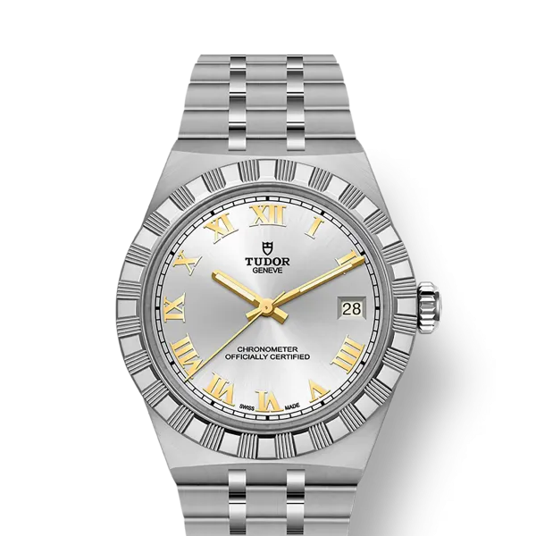 TUDOR Royal boîtier en acier, 36 mm cadran argenté