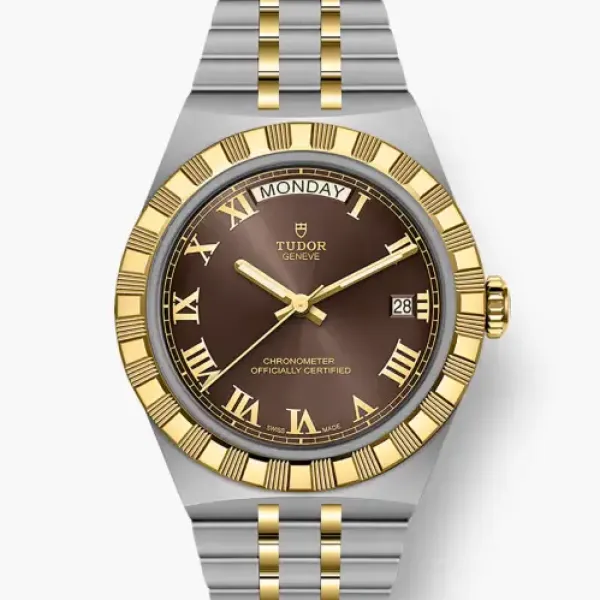 TUDOR Royal boîtier en acier et or jaune, 40 mm bracelet en acier et or jaune