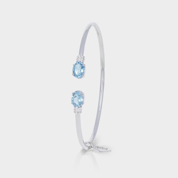 Bracelet Topaze Bleue